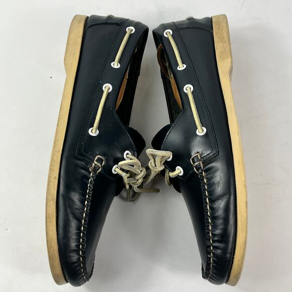Brooks Brothers Leather Deck Boat Shoes Mens Casual Nautical Footwear Size 11 - Picture 5 of 14